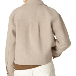 Short Buttoned Jacket, wheat