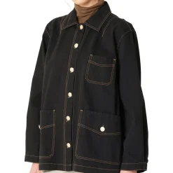 Short Overshirt Jacket, black