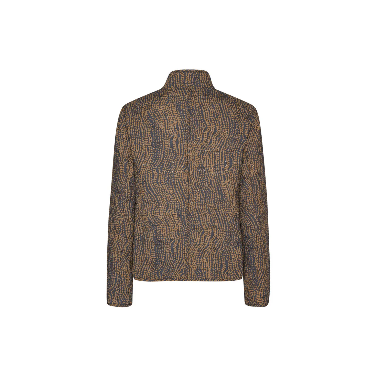 Short Quilted Jacket, beige dotted