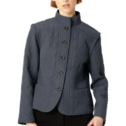 Short Quilted Jacket, ombre blue