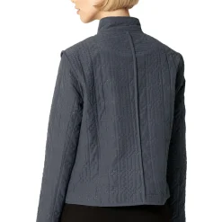 Short Quilted Jacket, ombre blue