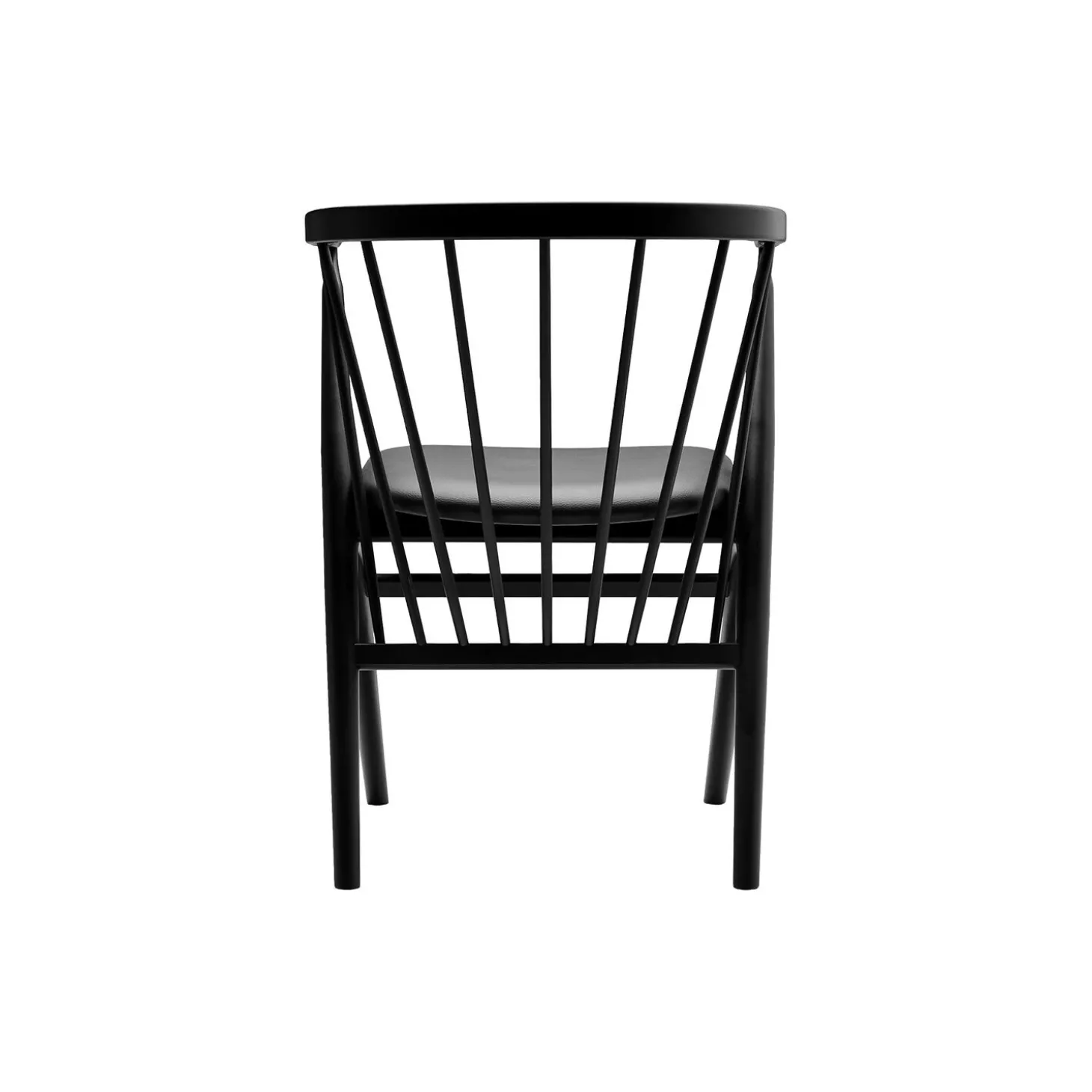 Sibast No 8 spisestol, sortlakeret bøg/sort