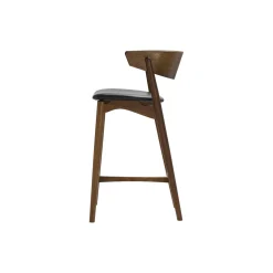 Sibast No 7 barstol, røget olieret eg/sort