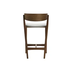 Sibast No 7 barstol, røget olieret eg/lysegrå