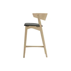 Sibast No 7 barstol, sæbebehandlet eg/mørkegrå