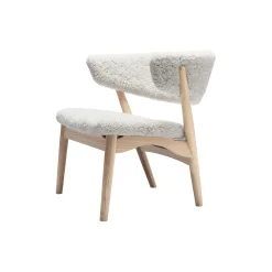 Sibast No 7 loungestol, white oiled oak/moonlight