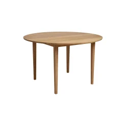 Sibast No 3 spisebord, hvidolieret eg