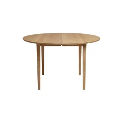 Sibast No 3 spisebord med udtræk ekskl. tillægsplader, hvidolieret eg