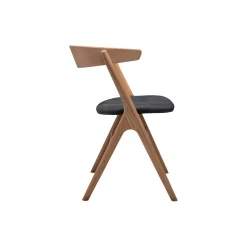 Sibast No 9 spisebordsstol, sæbehandlet eg/dark grey