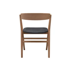 Sibast No 9 spisebordsstol, sæbehandlet eg/dark grey