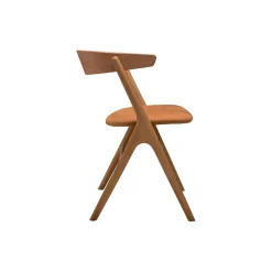 Sibast No 9 spisebordsstol, olieret eg/cognac