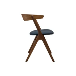 Sibast No 9 spisebordsstol, røget eg/navy