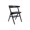 Sibast No 9 spisebordsstol, sortlakeret eg/dark grey
