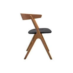 Sibast No 9 spisebordsstol, olieret eg/dark grey