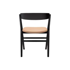 Sibast No 9 spisebordsstol, sortlakeret eg/honey
