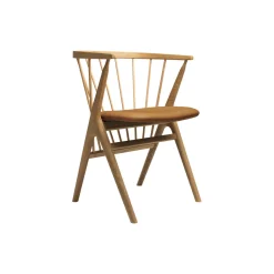 Sibast No 8 spisestol, oiled oak/cognac