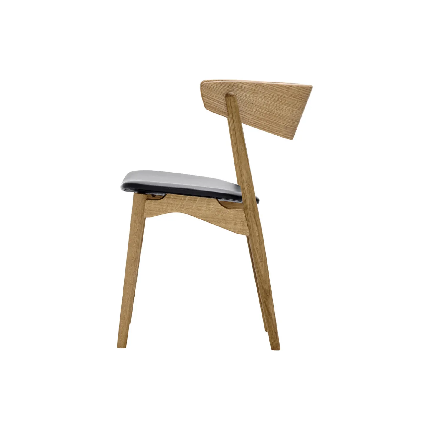 Sibast No 7 spisestol, olieret eg/sort