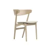 Sibast No 7 spisestol, white oiled oak/light grey