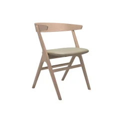 Sibast No 9 spisestol, white oiled oak/light grey
