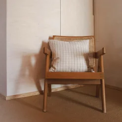 Sienna pude, winter white check