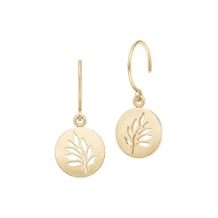 Signature Earrings, gold