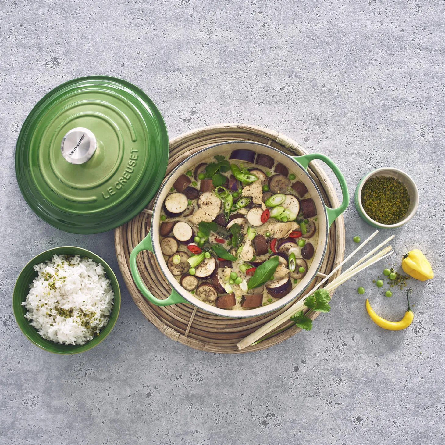 Signature rund gryde Ø 28 cm, bamboo green