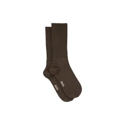 Silk Socks, dark brown