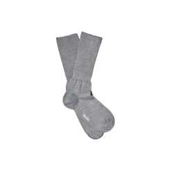 Silk Socks, grey melange