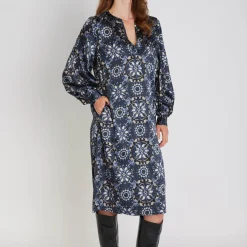 Silky Anola dress, lavender crystal