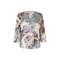 Silky Bali blouse, metal grey