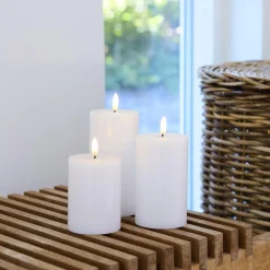 Sille genopladelige lys, white