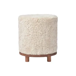 Simon puf, pearl/walnut