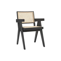 Sissi armlænestol, sort/lys beige