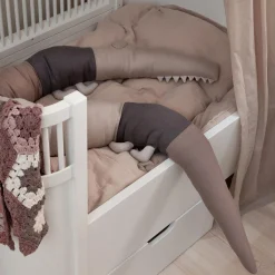 Sleepy Croc strikket pude, seabreeze beige