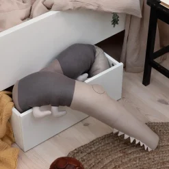 Sleepy Croc strikket pude, seabreeze beige