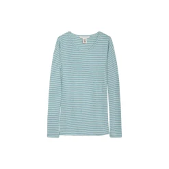 Slim Tee Stripe, nile/offwhite