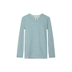 Slim Tee Stripe, nile/offwhite