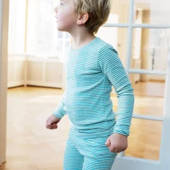 Slim Tee Stripe, nile/offwhite