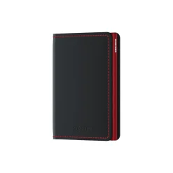 Slimwallet, matte black/red