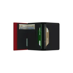 Slimwallet, matte black/red