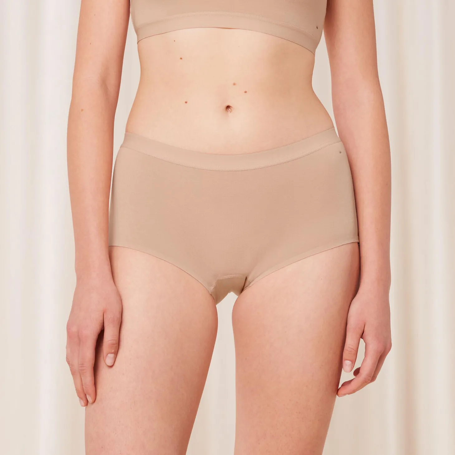 Smart Natural Boyshort, neutral beige