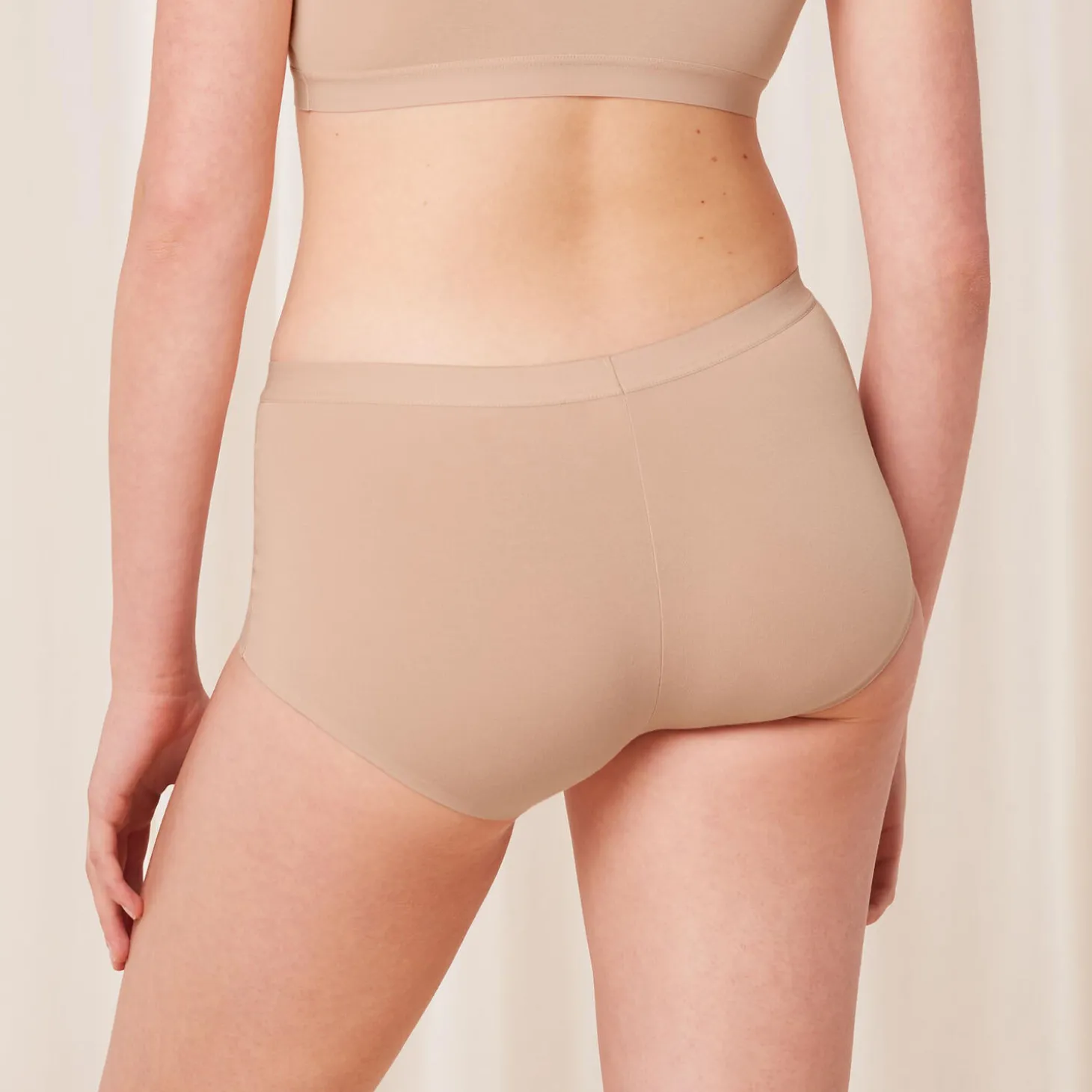 Smart Natural Boyshort, neutral beige