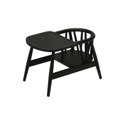 Smilla toddlerstol, sortlakeret eg