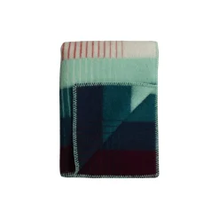 ÅSMUND GRADIENT Throw, red/turquoise