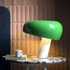 Snoopy bordlampe, green