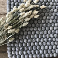 SNOW DROP Mat, light grey