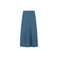 Soft Denim skirt, denim blue