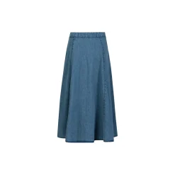 Soft Denim skirt, denim blue