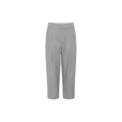 SolbrittPW Pants, medium grey pinstripe