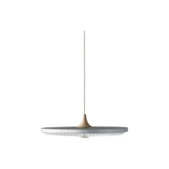 Soleil pendel med papirskærm, silver cloud/eg